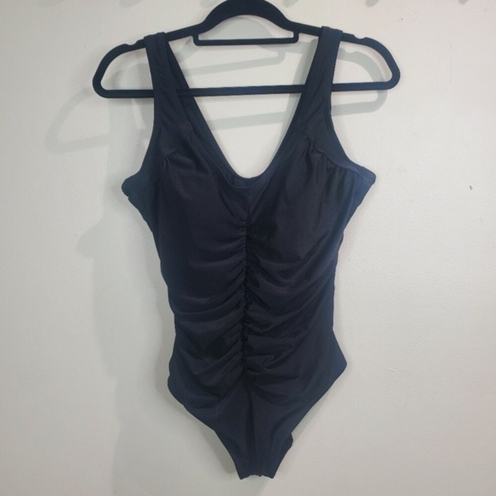 Crane black one peice swimsuit with liner NWOT
